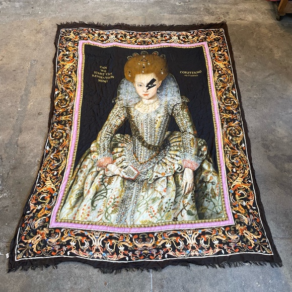 Coreterno Gothic Elizabethan Print Scarf - Picture 2 of 2